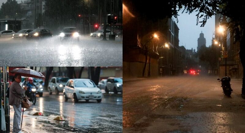 Fuertes lluvias y descargas eléctricas despiertan a la CDMX